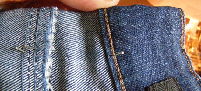 Comment coudre un jean à la taille de vos propres mains: instructions étape par étape