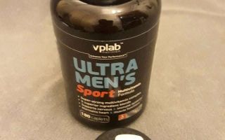 Vitamíny Ultraman Sport: ako užívať, recenzie